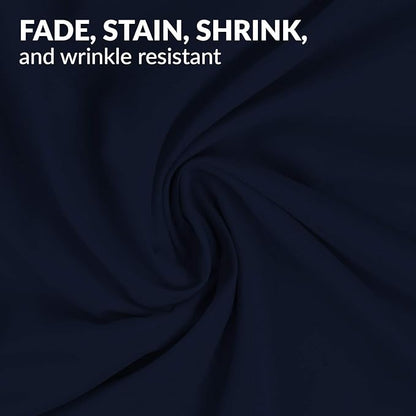 Mellanni Pillow Cases Set - 4 PC Iconic Collection Pillowcases - Luxury, Extra Soft, Cooling Pillow Covers - Wrinkle, Fade, Stain Resistant (Standard/Queen 20" x 30", Navy Blue)
