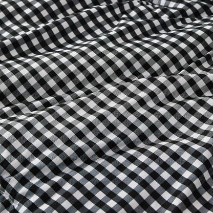 Andency Black White Gingham Ruffle Comforter Twin, 2 Pieces Vintage Bedding