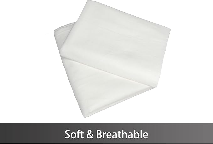 iMaylex Soft 100% Egyptian Cotton Zipper Pillow Case, Cozy and Lightweight Pillowcase, Set of 2, White, Queen, 20" x 30"