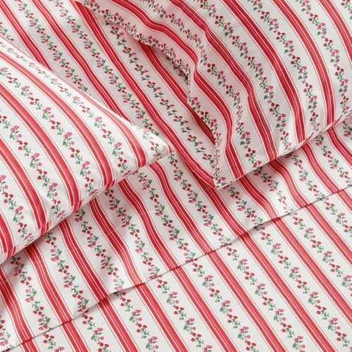 Martha Stewart - Queen Size Sheet Set with Fitted Sheet & Pillowcases