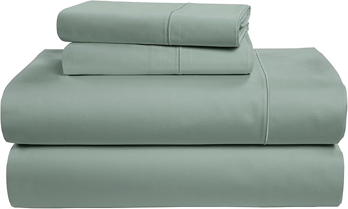 LANE LINEN 100% Egyptian Cotton King Size Deep Pocket Sheet Sets, Soft & Comfy No Pill Fade Resistant Natural Cooling Mercerized Cotton King Size Sheets Set 15" Deep Pocket - Jadeite