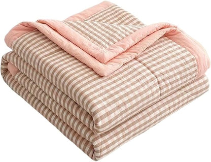 Lightweight Summer Bedspread Quilt Coverlets Bedding Set Queen King Size,Air Conditioning Comforter Blanket Skin-friendly Soft Breathable Geometric Pattern Bedding Coverlet For All Season ( Color : 6#