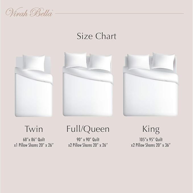 Virah Bella 3 Piece Full/Queen Lodge Quilt Bedding Set - Rustic Country Reversible Comforter Set with Decorative Pillow Shams - Suri