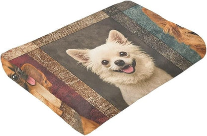 Chihuahua Blanket Super Soft Warm Fluffy Fleece Flannel Dog Animal Throw Blanket Cozy Fuzzy Plush Stuff Bedding Blankets Gifts for Women Kids Boys Girls Adults 50"X40"