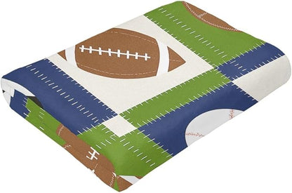 Ball Blanket Super Soft Warm Fluffy Fleece Flannel Baseball Basketball Soccer Football Sports Throw Blanket Cozy Fuzzy Plush Stuff Bedding Blankets Gifts for Teens Boys Kids Girls Adults 50"X40"