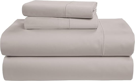 LANE LINEN 100% Egyptian Mercerized Cotton King Size Sheets Set, Eco Friendly No Pill Fade Resistant 15 Iinch Deep Pocket King Sheet Set - Nacreous Clouds