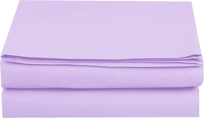 Luxury Flat Sheet on Amazon Elegant Comfort Wrinkle-Free 1500 Premier Hotel Quality 1-Piece Flat Sheet, California King Size, Lilac