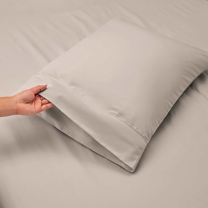 Nestl Twin Size Sheet Set, 4 Piece Extra Deep Pocket (18-24 inches), Microfiber, Hotel Luxury, Soft, Breathable, Wrinkle-Free, Easy to Care, Linen