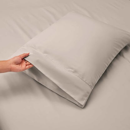Nestl Twin Size Sheet Set, 4 Piece Extra Deep Pocket (18-24 inches), Microfiber, Hotel Luxury, Soft, Breathable, Wrinkle-Free, Easy to Care, Linen