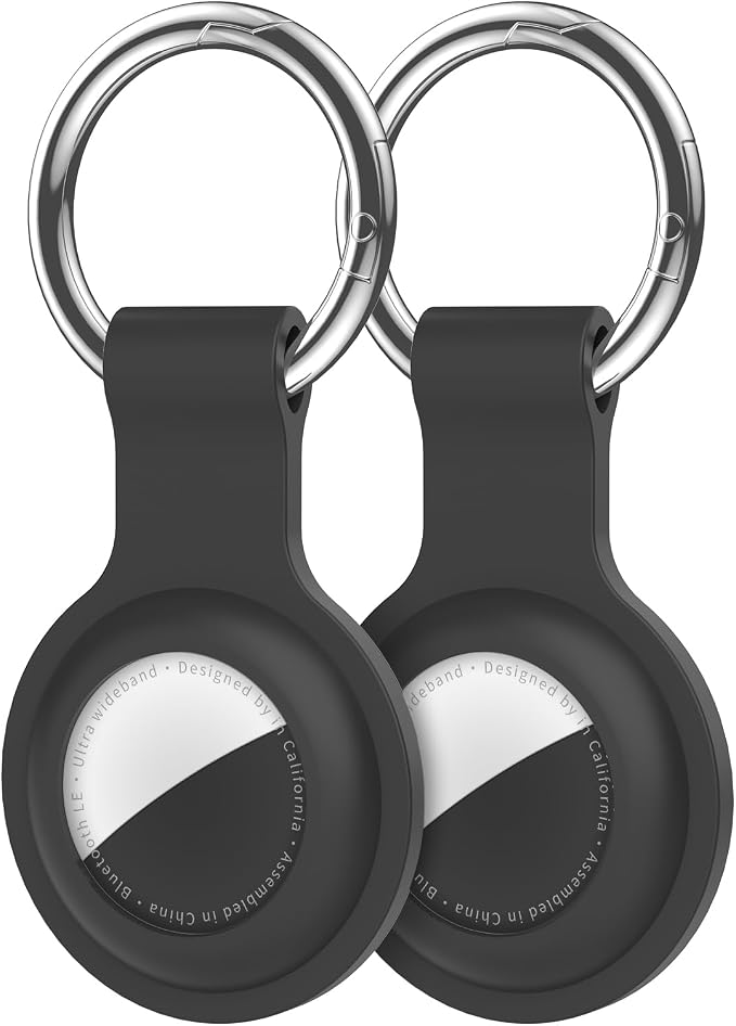 Compatible for AirTag Holder Keychain for Apple Air Tag 1st&2nd Generation | Airtag Key Chain Ring Case Cover for Air Tag Holder GPS Tracker Item Air Tags Finders Air Tagholder for Kids,Bags,Luggages