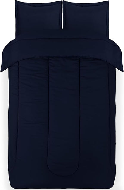 Utopia Bedding Navy Kids Comforter Set with 2 Pillow Shams, 3 Piece Soft Microfiber Twin Bed Comforter with Pillow Shams, Printed Kids Bedding for Boys and Girls, Lightweight, Breathable, Easy Care