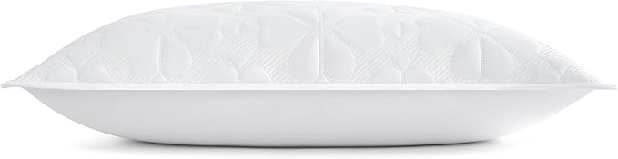 kate spade new york Spade Floral Euro Sham, 26" x 26" Spring Pillow Cover, Single 100% Cotton Sateen Cover, Machine Washable, Bright White