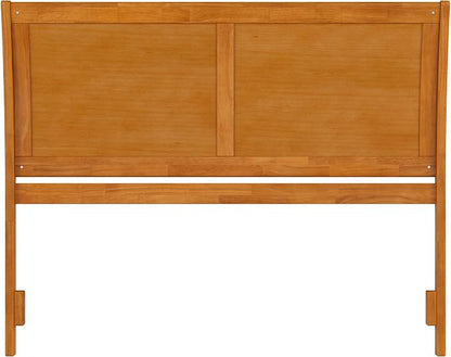 AFI, Portland Queen Sleigh Solid Wood Panel Headboard, Light Toffee