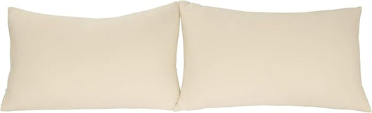 Stretch Pillowcases - Micro Jersey Knit & Ultra Soft, Standard Size - Set of 2 Pillow Cases, Beige
