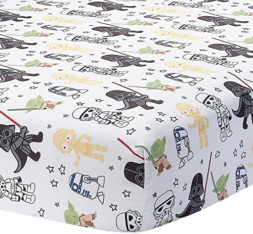 Lambs & Ivy Star Wars Classic 3-Piece Baby Crib Bedding Set - Yoda/Vader