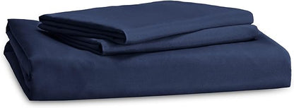 Bedsure Duvet Cover Queen Size - Soft Double Brushed Bedding Set for Kids & Adults, Zipper Closure, 3 Pieces, Includes 1 Duvet Cover (90"x90") & 2 Pillow Shams, NO Comforter, Navy Blue