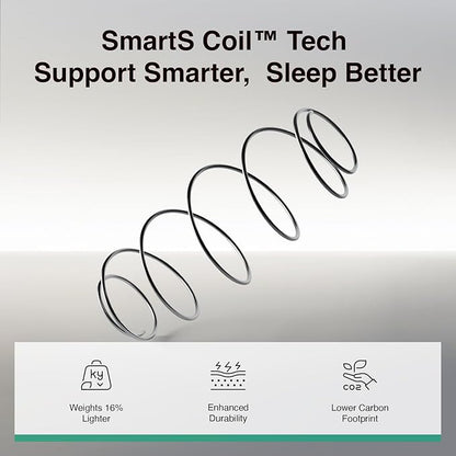 Novilla 14 Inch King Size Mattress in a Box, Hypoallergenic & Back Pain Relief, Hybrid King Mattresses with Smarts Coils, Fiberglass Free CertiPUR-US Certified Colchones No Box Spring Needed