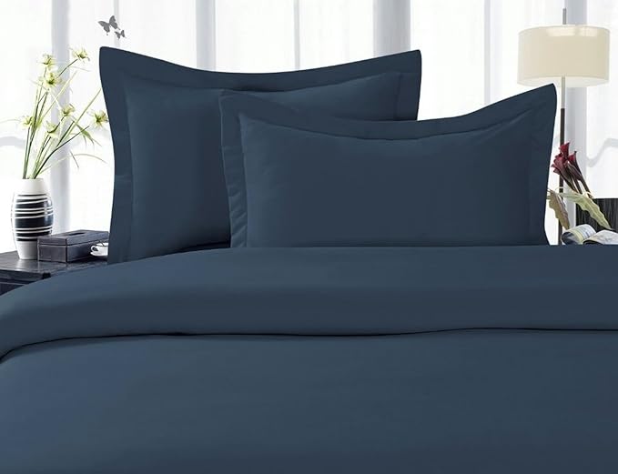 Elegant Comfort Luxury Bed Sheets Set on Amazon 1500 Premier Wrinkle,Fade and Stain Resistant 4-Piece Bed Sheet Set, Deep Pocket - Full Navy