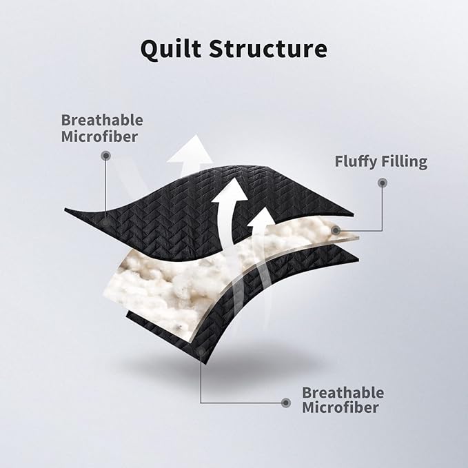 Maple&Stone Quilt Set Twin/Twin XL, Lightweight Black Bedspread Ultrasonic Chevron Pattern Light Coverlet for All Season Comforter Bedding Decor - 2 Piece Twin Extra Long Bed Cover Sets