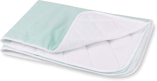 DMI Waterproof Sheet to be Used as a Bed Pad, Bed Liner, Mattress Protector, Pee Pad, Furniture Cover or Seat Protector with Quilted Slide Sheet and 4 Layers of Protection, Without Straps, 28 x 36
