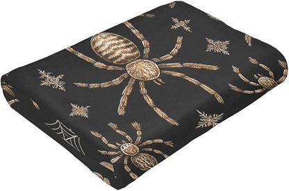 Gothic Spider Blanket Super Soft Warm Fluffy Fleece Flannel Insect Throw Blanket Cozy Fuzzy Plush Stuff Bedding Blankets Gifts for Women Kids Boys Girls Adults 60"X50"