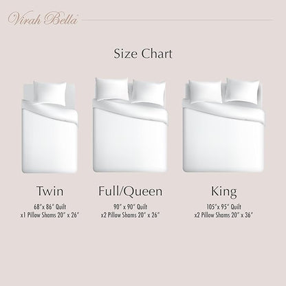 Virah Bella 3 Piece Full/Queen Cabin Quilt Bedding Set - Creekside Bear - Rustic Country Reversible Patchwork Comforter Set with Decorative Pillow Shams