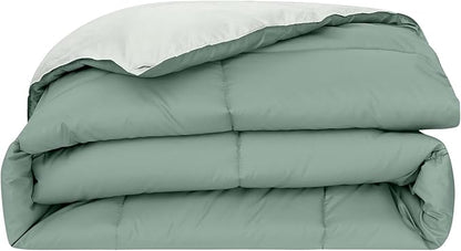Modern Threads Down Alternative Reversible Comforter Ivory/Sage Green King