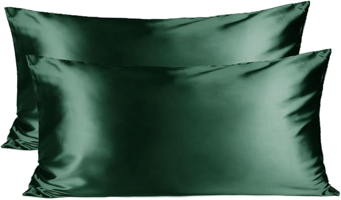 Yanibest Satin Pillowcase, King Size Pillow Cases Set of 2 - Silk Pillow Cases for Hair and Skin with Zipper, Silk Pillow Cases King for 20"x36", Exquisite Packaging for Women Men