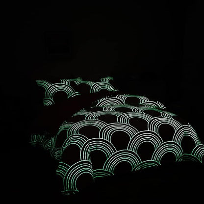 Feelyou Rainbow Glow in The Dark Comforter Set for Girls Kids Full Pink Rainbow Bedding Set Super Soft Colorful Stripe Mermaid Scales Comforter Baby Girl Bedroom Pink Decor Bedding Quilted Duvet
