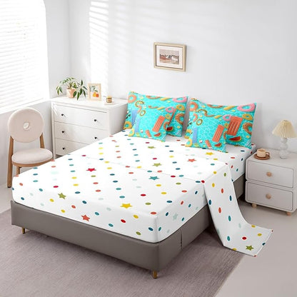 Swimming Pool Bedding Sets Watermelon Fruit Decor Summer Theme Comforter Set for Kids Teens Adults Bed in a Bag(Comforter Flat Sheet Fitted Sheet 2 Pillowcases 2 Throw Pillow Covers) 7 Pcs King