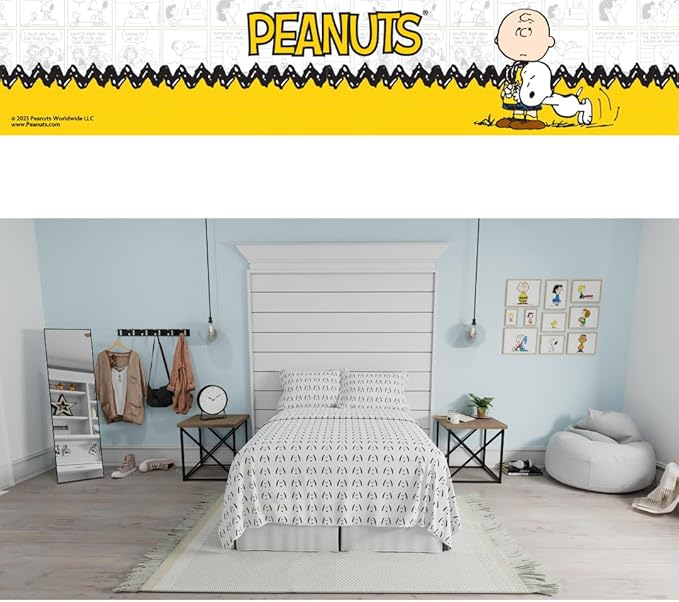 Collectibles Peanuts Snoopy Bedding Super Soft Cozy Microfiber 4 Piece Full Sheet Set, (Officially Licensed Product) By Franco