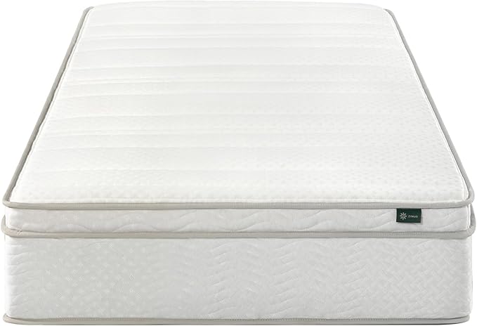Zinus 10 Inch Foam and Spring Hybrid Mattress [New Version], Twin, Fiberglass Free, Medium Firmness, Durable Support, Certified Safe Foams & Fabric, Mattress in A Box