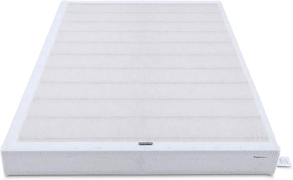 Amazon Basics Smart Box Spring Bed Base, 5-Inch Height Mattress Foundation, Tool-Free Easy Assembly, Metal Support, Full, 74" x 53"