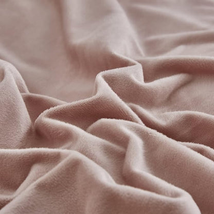 CLOTHKNOW Pink Queen Comforter Set Velvet Bedding Comforter Sets Blush Queen Comforter Girls Women Comforter with 2 x Pillow Cases