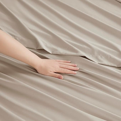 Clara Clark Bed Sheets, Premier 1800 Series Bed Sheet Set, Deep Pocket, Wrinkle, Fade, Stain Resistant, Luxury Soft Bedding Sheets & Pillowcases, California King, Linen