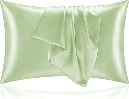 BEDELITE Satin Pillowcase for Hair and Skin, Super Soft and Cooling Similar to Silk Pillow Cases 2 Pack with Envelope Closure, Gift for Women Men(20"x30" Queen Size, Gleam)