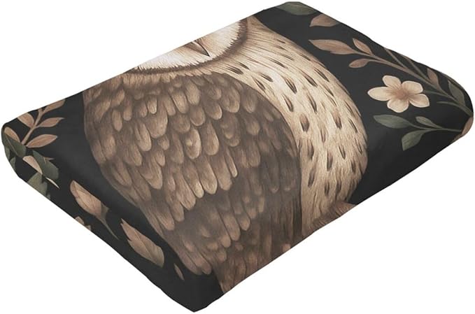 Gothic Owl Blanket Super Soft Warm Fluffy Fleece Flannel Animal Throw Blanket Cozy Fuzzy Plush Stuff Bedding Blankets Gifts for Women Kids Boys Girls Adults 80"X60"