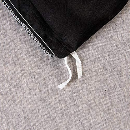 Black Silk Comforter Cover Set Full Size Silk Like Satin Duvet Cover Set Solid Color Decor Soft Microfiber Women Bedding Sets With Zipper Ties Soft Luxury Duvet Cover Set For Adult Women Men Girls