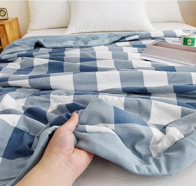 Lightweight Summer Bedspread Quilt Coverlets Bedding Set Queen King Size,Air Conditioning Comforter Blanket Skin-friendly Soft Breathable Geometric Pattern Bedding Coverlet For All Season ( Color : 4#