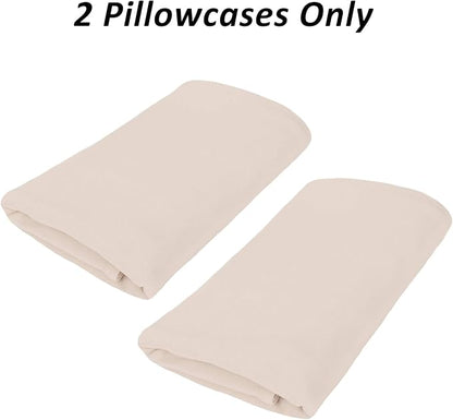 Stretch Pillowcases - Micro Jersey Knit & Ultra Soft, Standard Size - Set of 2 Pillow Cases, Pink