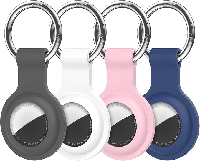 Compatible for AirTag Holder Keychain for Apple Air Tag 1st&2nd Generation | Airtag Key Chain Ring Case Cover for Air Tag Holder GPS Tracker Item Air Tags Finders Air Tagholder for Kids,Bags,Luggages