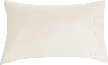 Amazon Basics Lightweight Super Soft Easy Care Wrinkle Free Breathable Brushed Microfiber 3-Piece Bed Sheet Set with 14-Inch Deep Pockets, Twin, Beige, Solid