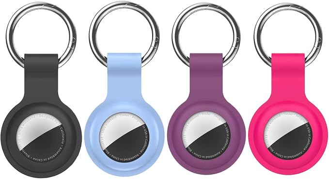 Compatible for AirTag Holder Keychain for Apple Air Tag 1st&2nd Generation | Airtag Key Chain Ring Case Cover for Air Tag Holder GPS Tracker Item Air Tags Finders Air Tagholder for Kids,Bags,Luggages