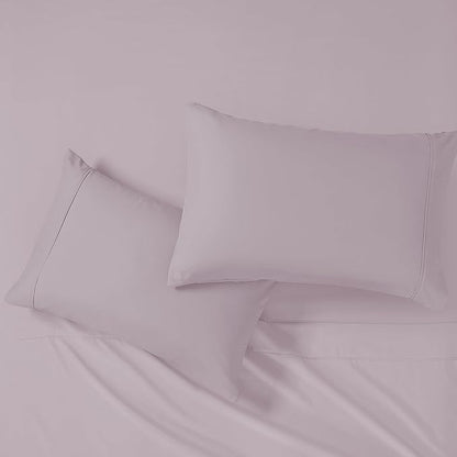 Modern Threads Soft Microfiber Solid Sheets - Luxurious Microfiber Bed Sheets - Includes Flat Sheet, Fitted Sheet with Deep Pockets, & Pillowcases Dusty Mauve Full
