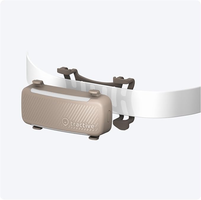 Tractive Rubber Clip Mount x2 for Tractive Dog 6 GPS Tracker (Brown)