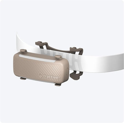 Tractive Rubber Clip Mount x2 for Tractive Dog 6 GPS Tracker (Brown)