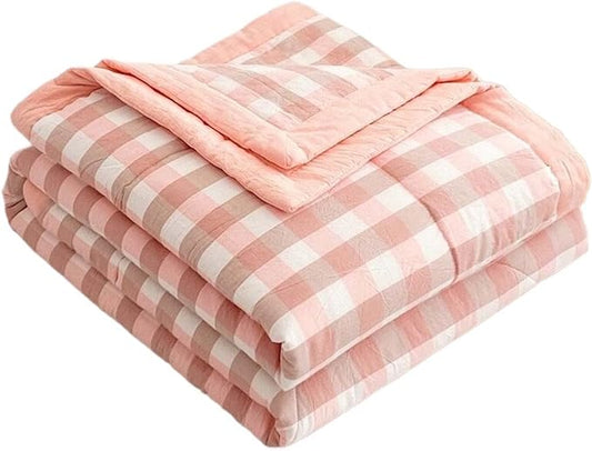 Lightweight Summer Bedspread Quilt Coverlets Bedding Set Queen King Size,Air Conditioning Comforter Blanket Skin-friendly Soft Breathable Geometric Pattern Bedding Coverlet For All Season ( Color : 5#