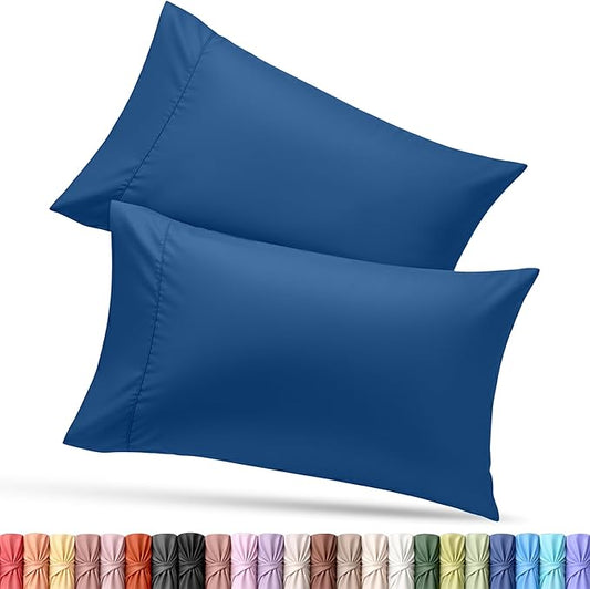 Utopia Bedding Queen Pillow Cases - 2 Pack - Envelope Closure - Soft Brushed Microfiber Fabric - Shrinkage and Fade Resistant Pillow Covers Queen Size 20 X 30 Inches (Queen, Dusk Blue)