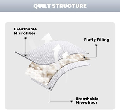 Maple&Stone Quilt Set Twin/Twin XL, Lightweight White Bedspread Ultrasonic Chevron Pattern Light Coverlet for All Season Comforter Bedding Decor - 2 Piece Twin Extra Long Bed Cover Sets