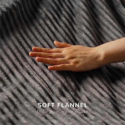 Heated Blanket Queen Size, 6 Heat Level Electric Blanket, Grey